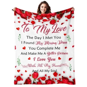 Gifts for Girlfriend - to My Love Blanket - Girlfriend Gifts for Women - Anni... - Picture 1 of 6