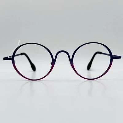 THEO Gafas Damas Redondas Púrpura Rosa Mod. Times 483 Edición Única 1/1 Foto 1 de 4