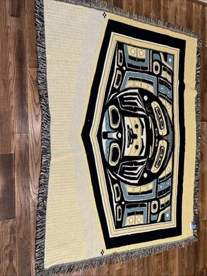Chilkat Made in USA woven throw blanket new simply home 65x50 - Image 1 of 4