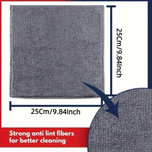 2x Cloths Ultra-fine Fiber Light Gray Cleaning Cloth Absorbent Soft - Picture 1 of 5