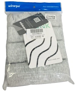 wirarpa Women’s High Waist Full Coverage Cotton Briefs Underwear Gray Medium 4pk - Picture 1 of 13