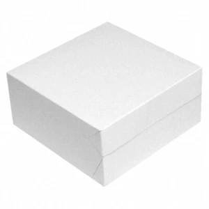 10 Stk Kuchenkarton Tortenkarton Transportkarton Tortenschachtel 22x22x9cm weiß - Bild 1 von 2