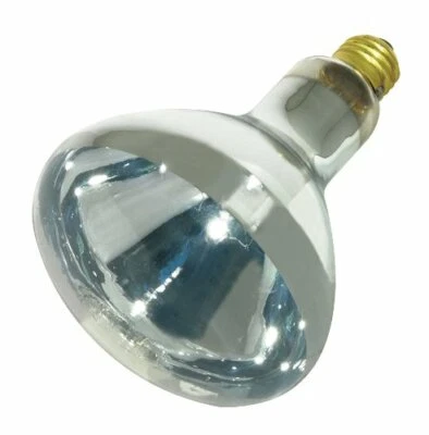 Satco Products S4752 175BR38 Medium Base Clear Heat Lamp - Image 1 of 4