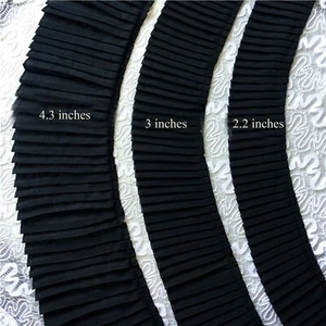 Pleated Wave Chiffon Costume Show Edging Dancing Evening Dress Trim Ribbon 1 M - Picture 1 of 16