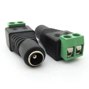 5pcs 5.5x2.1mm Female 2.1 CCTV Surveillance Camera DC Power Supply Connector - Picture 1 of 7