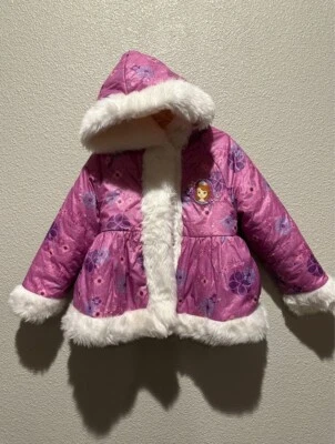 Jaqueta acolchoada Disney Princesa Sofia tamanho 4 nova sem etiquetas - Imagem 1 de 4