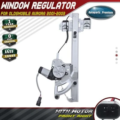 Power Window Regulator w/Motor for Oldsmobile Aurora 2001-2003 Front Right Sedan - Image 1 of 4