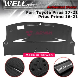 Dash Mat Cover Black For Toyota 16-22 Prius Prime WELLvisors 3-886TY009 - Foto 1 di 11