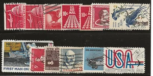 US Scott #C64-76, Singles 1962-69 Air Mail Complete Years FVF Used - Picture 1 of 1