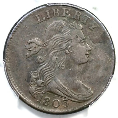 1803 S-244 R-4 PCGS XF 40 Sm Date, Sm Frac Draped Bust Large Cent Coin 1c - Image 1 of 3