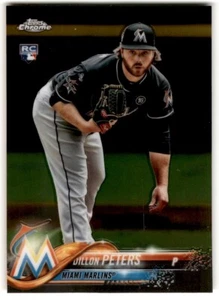 2018 Topps Chrome Dillon Peters Rookie #122 Miami Marlins - Picture 1 of 2