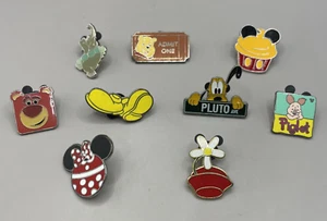 Lot of Nine (9) Walt Disney World Collectible Trading Lapel Pins - Pooh, Pluto - Picture 1 of 19