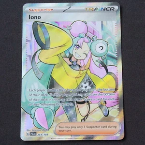 Iono 254 casi nuevo Pokémon SV02: Paldea Evolved Holofoil ultra raro - Imagen 1 de 2