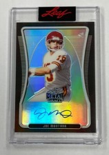 Joe Montana Chiefs 2021 Leaf Metal Draft No.BA-JM2 3/10 Refractor Autograph Card