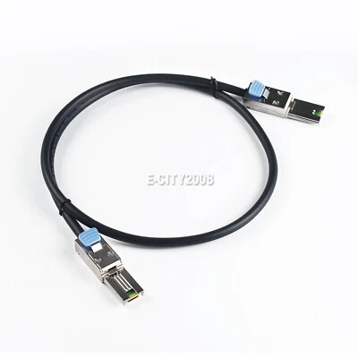 SFF-8088 Mini SAS 26P Pin to SFF-8088 Mini SAS 26P Pin 1 Meter External Cable 1M - Image 1 of 4