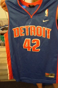 Team Nike Jerry Stackhouse Detroit Pistons Jersey Boys - Picture 1 of 5