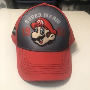 Nintendo Super Mario Black and Red Baseball Cap boys snapback 3D pops Adjustable - Picture 1 of 10
