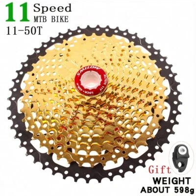 Gold Mountain Bike 11 Velocità 11-50T Sl Cassetta Pignoni 22s Ruota Libera - Immagine 1 di 4