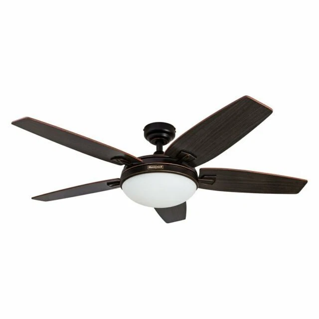 Honeywell Carmel 48'' Ceiling Fan with Integrated Light Kit and Remote - Oil-Rubbed Bronze