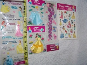 Álbum de recortes de princesas Disney imágenes dimensionales prefabricadas EK éxito pegatinas 3D - Imagen 1 de 4