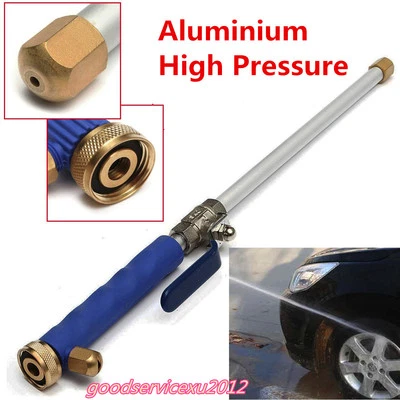 Manguera de pistola de agua boquilla limpiadora pulverizadora lavadora alta presión azul coche 46 cm 18" Foto 1 de 4