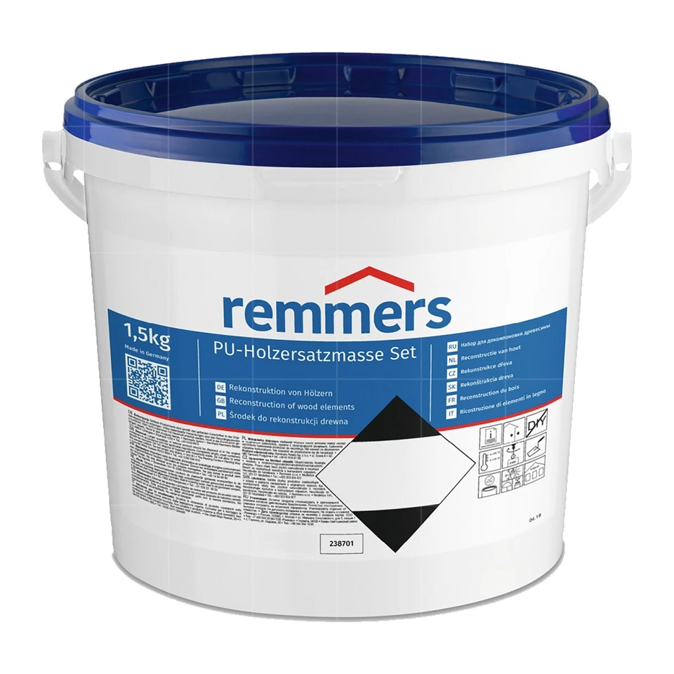 REMMERS PU-HOLZERSATZMASSE-SET - 1 ST Holzleimbinder Fenstersanierung Holzoptik