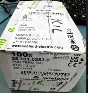 Wire-To-Board Terminal Block, 5 mm, 2 Ways, 22 AWG, 12 AWG, 2.5 mm², Screw - Picture 1 of 2