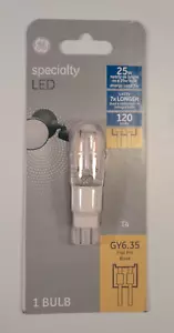 GE 25W LED Bulb - GY6.35 - T4 - 250 Lumens - Flat Bi Pin Base - New - Picture 1 of 3