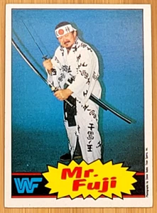 1985 TOPPS WWF MR. FUJI RC ROOKIE CARD - Picture 1 of 2