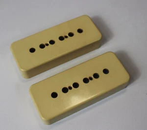 Aged P90 Soapbar Pickup Covers (2) Cream 50mm - Picture 1 of 7
