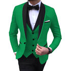 Costume homme fête de bal 3 pièces smoking mariage blazer formel + gilet + pantalon personnalisé