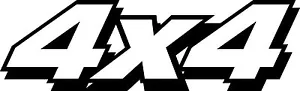 4x4 truck SUV 4 wheel drive off road decal sticker ATV window windshield - Foto 1 di 1