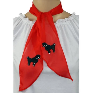 Bufanda de gasa roja para falda de caniche/calcetín salto - Imagen 1 de 2