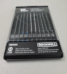 RW9264 Rockwell 10-Piece BladeRunner T-Shank Jigsaw Blade Set - Picture 1 of 15