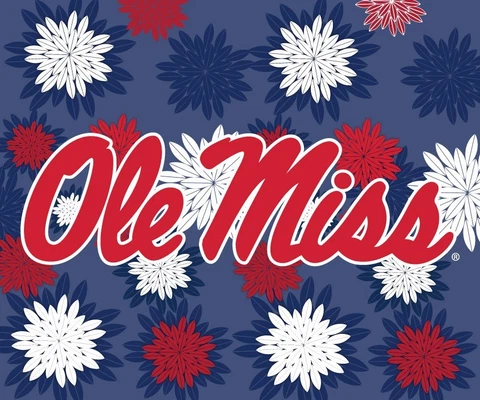 MISSISSIPPI 5" X 6" FLORAL MAGNET-OLE MISS REBELS CAR MAGNET-NEW FOR 2016 Cover