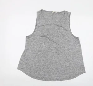 Gap Womens Grey Polyester Basic Tank Size XL Round Neck - Picture 1 of 10