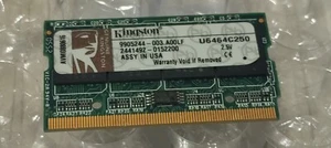 Kingston U6464C250 MICRODIMM PC-2700 512MB MICRO DIMM 333MHz DDR SD RAM MEMORY - Picture 1 of 5
