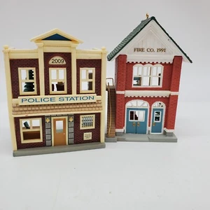 Hallmark Keepsake Korners Police Fire Station Nostalgic Houses and Shops - Picture 1 of 8