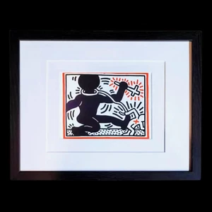 Keith Haring Untitled 80's Retro Pop Art Print, Bold Collectible Wall Decor - Picture 1 of 2