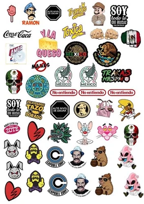 50 PCS Stikers mexicanos  - Image 1 of 3