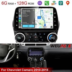 Android Car GPS Bluetooth Stereo Navi 8'' 6G+128G For Chevrolet Camaro 2010-2015 - Picture 1 of 12