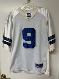 Reebox Tony Romo Dallas Cowboys Trikot Farben blau-weiß #9 Gr. 48 LARGE CBS - Bild 1 von 15