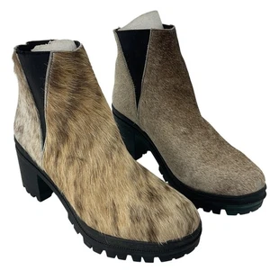Botas de pelo de vaca marrón Alcalas Alondra talla 9,5 para mujer usadas - Imagen 1 de 8