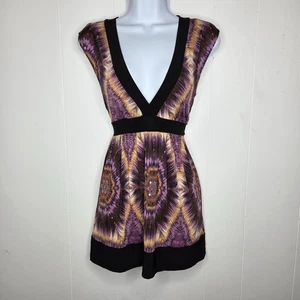 Styles Womens Y2K Geometric V Neck Tied Neck Back Babydoll Top Fairy Whimsigoth - Picture 1 of 7