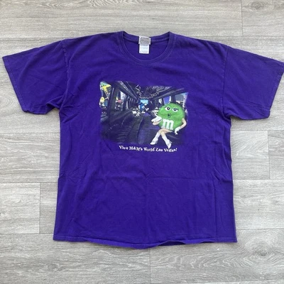 Camiseta De Colección Y2k M&M’s World Viva Las Vegas Gráfica Adulto XL Púrpura Foto 1 de 4