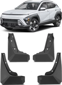 Genuine Full Set Splash Guards Mud Flaps Fender For 2024-2026 Hyundai Kona - Picture 1 of 6