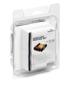 Durable Duracard Printing Kit - Cymk Colour Printer Ribbon & 100 Plastic Card Re - Afbeelding 1 van 1