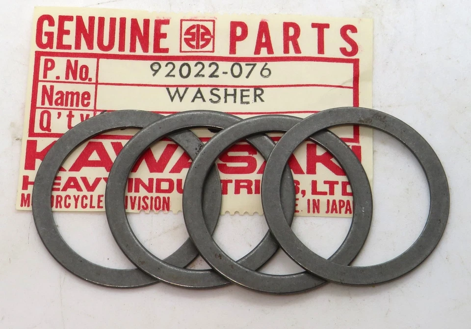 Трансмиссионные шайбы 92022-076 Kawasaki 25 мм (комплект из 4) для A1 A1SS A7 A7SS F5 - Изображение 1 из 1