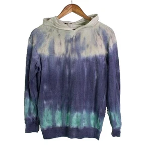 5th & Ryder Junior Unisex Kids Pullover Hoodie Sz Large Navy Stripe Tie Dye NWT - Picture 1 of 4