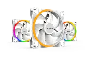 be quiet! Light Wings White 140mm PWM Triple Pack Gehäuselüfter, weiß, 3er Pack, - Afbeelding 1 van 6